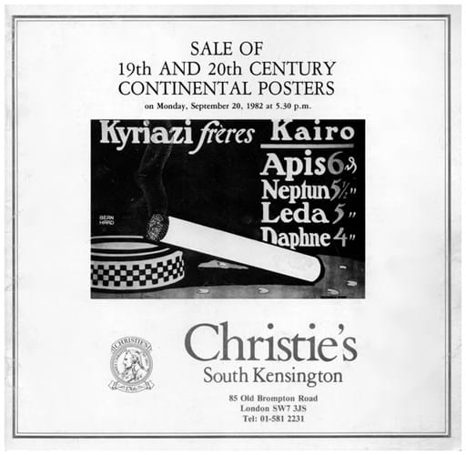  Christie’s first sale of vintage posters
