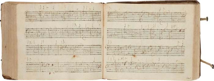 Lute music manuscript