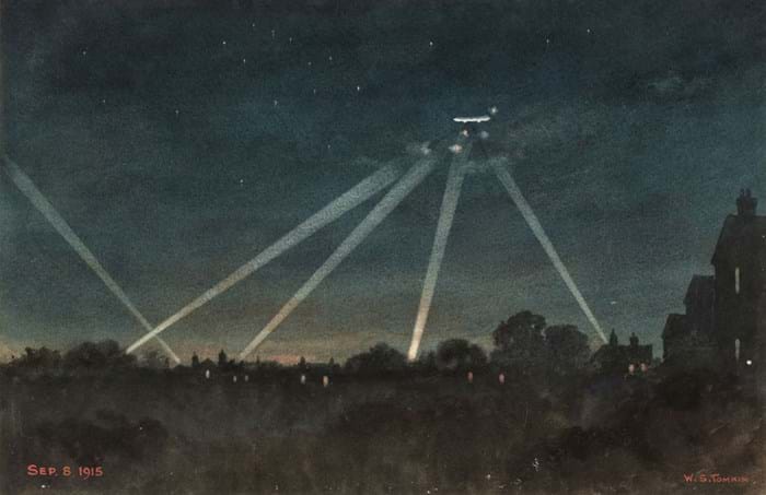 Zeppelin Raid By William Stephen Tomkin