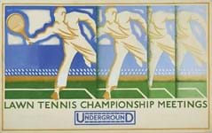 Wimbledon-themed underground poster design to be auctioned in Canterbury