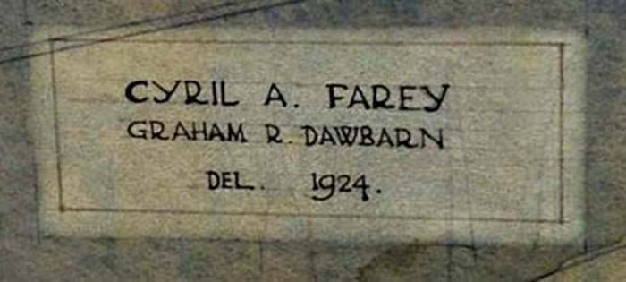 Cyril Farey and Graham Dawbarn signatures