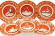Six Sèvres plates