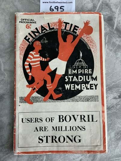 1934 FA Cup final programme