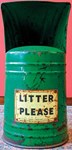 The web shop window: Vintage litter bin