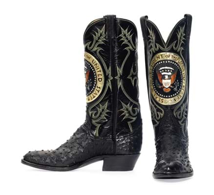 Ronald Reagan cowboy boots 
