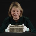 Silver casket with Dr Anna Groundwater