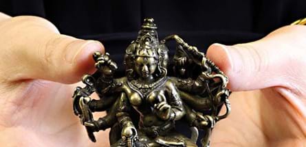 bronze figure of a Buddhist deity