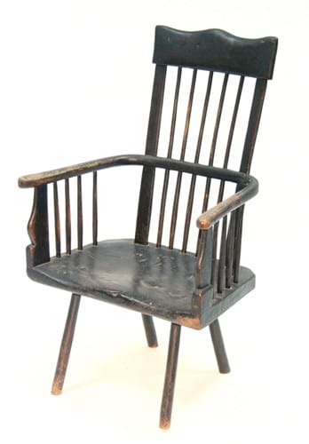ash and elm comb-back chair