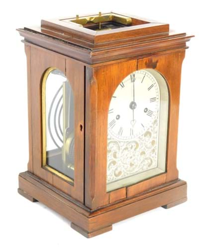 Vulliamy rosewood mantel clock