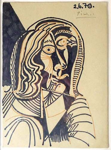 Tête de femme  by Pablo Picasso