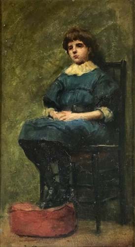 Girl in a Chair by William Nicholson
