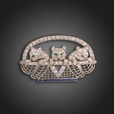 Cartier Cat brooch W&W 1