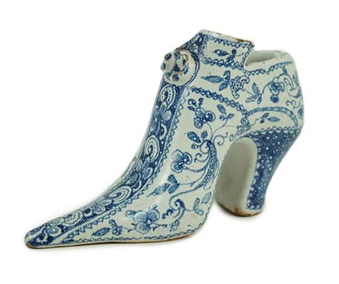 English Delftware Shoe