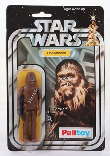 A Star Wars Chewbacca toy