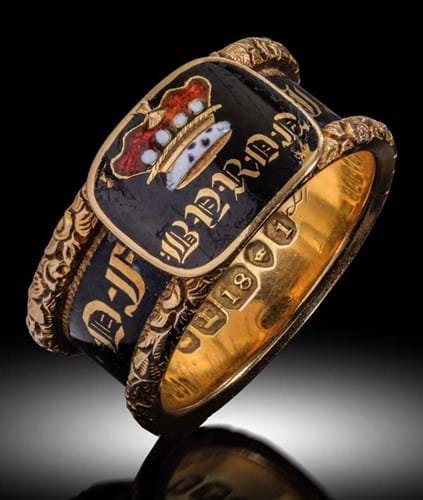 Lord Byron mourning ring