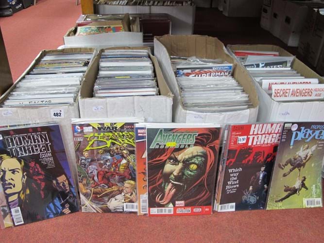 A large collections of comics