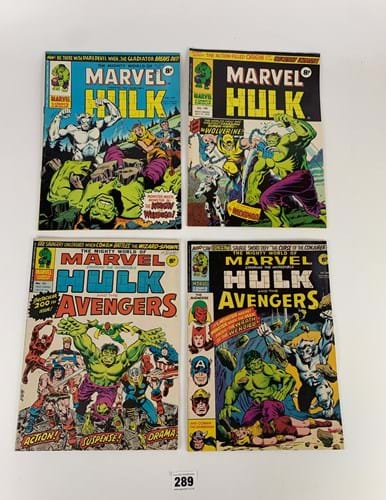 Four vintage comics