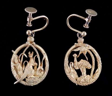 Earrings at Chorley's auction