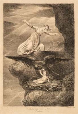 The Eagle illustrated by William Blake