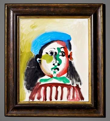 Fillette au beret by Pablo Picasso