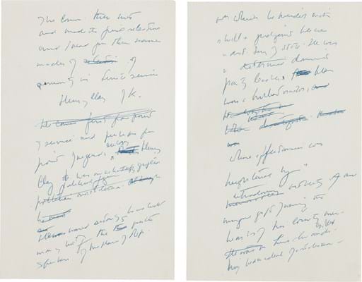 John F. Kennedy's notes