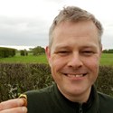 Lee Rossiter with the medieval marriage ring
