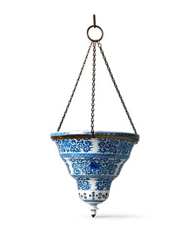 blue and white mosque lamp 
