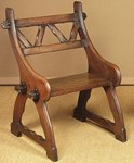 The web shop window: Gothic Revival oak hall chairs