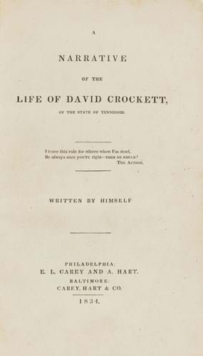 Davy Crockett book