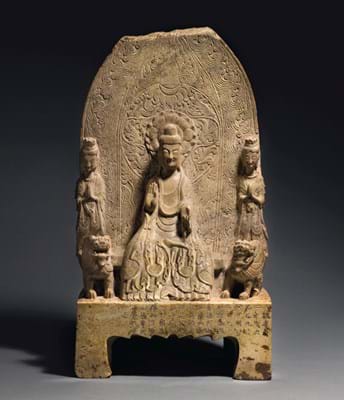 Buddhist triad from the Northern Wei dynasty