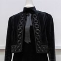 Dior black dress and jacket