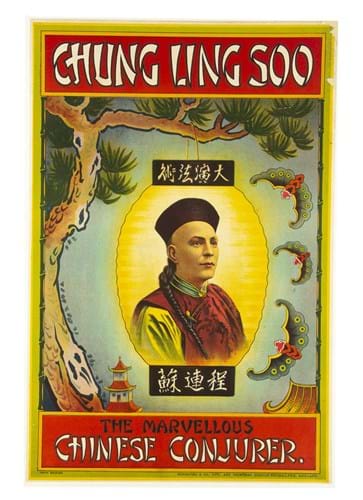 A poster featuring magician Chung Ling Soo