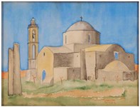 Georghiou watercolour emerges at Chiswick Auctions