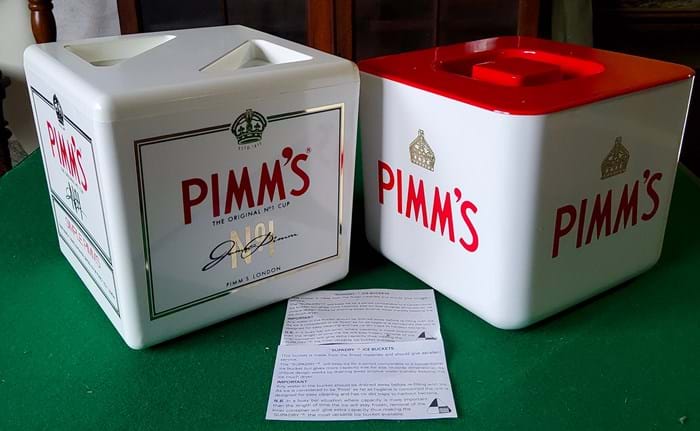Two Pimm's ice buckets