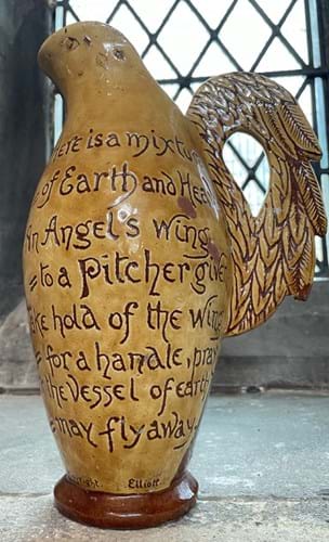 Ewenny slipware jug by Horace Elliot