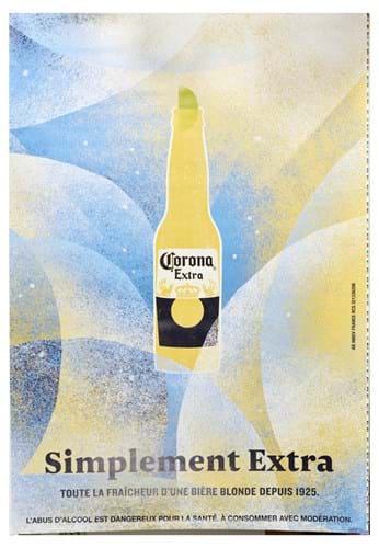 Vintage Corona Extra beer poster