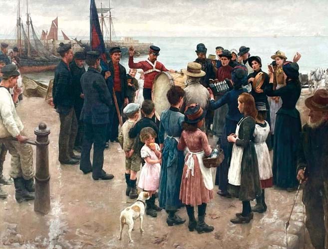 Soldiers and Sailors by Stanhope Forbes