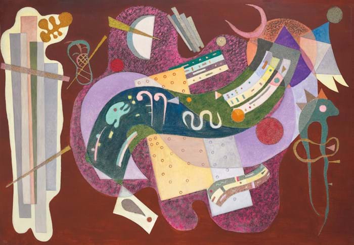 Rigid et courbe by Wassily Kandinsky 