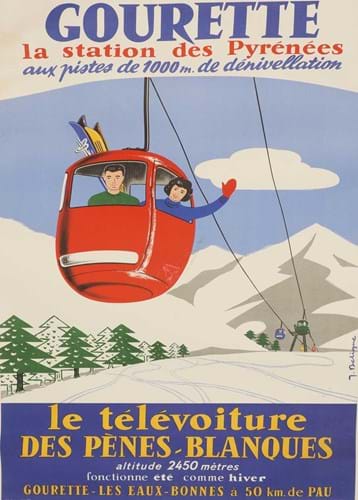 Sworders Ski Lift Poster
