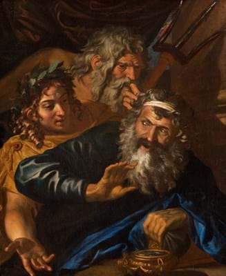 Laomedon Refusing Payment to Poseidon and Apollo