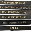 Royal Navy cap tallies