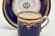 Spode White Star Line blue and gilt cup and saucer