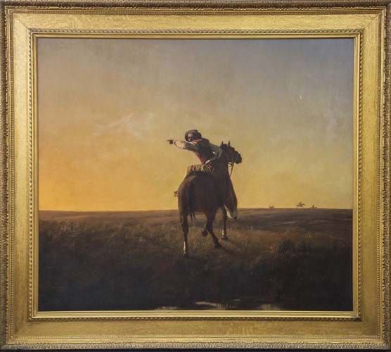 Gaucho on horseback painting