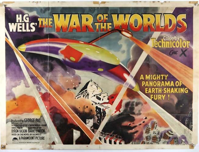 HG Wells’ War of the Worlds poster