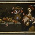 woman with still life 
