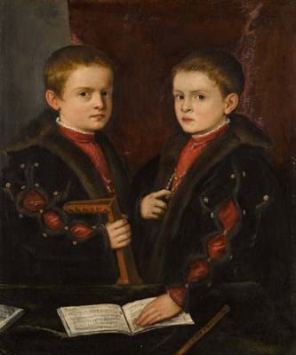 Portrait of two boys, Titian and workshop
