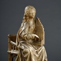  alabaster statuette of Saint Cecilia