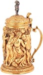 Electrotype tankard copied from ivory original sells in Scotland