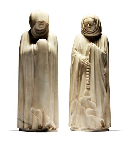 Mourning figures