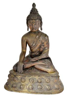 Bronze figure of buddha